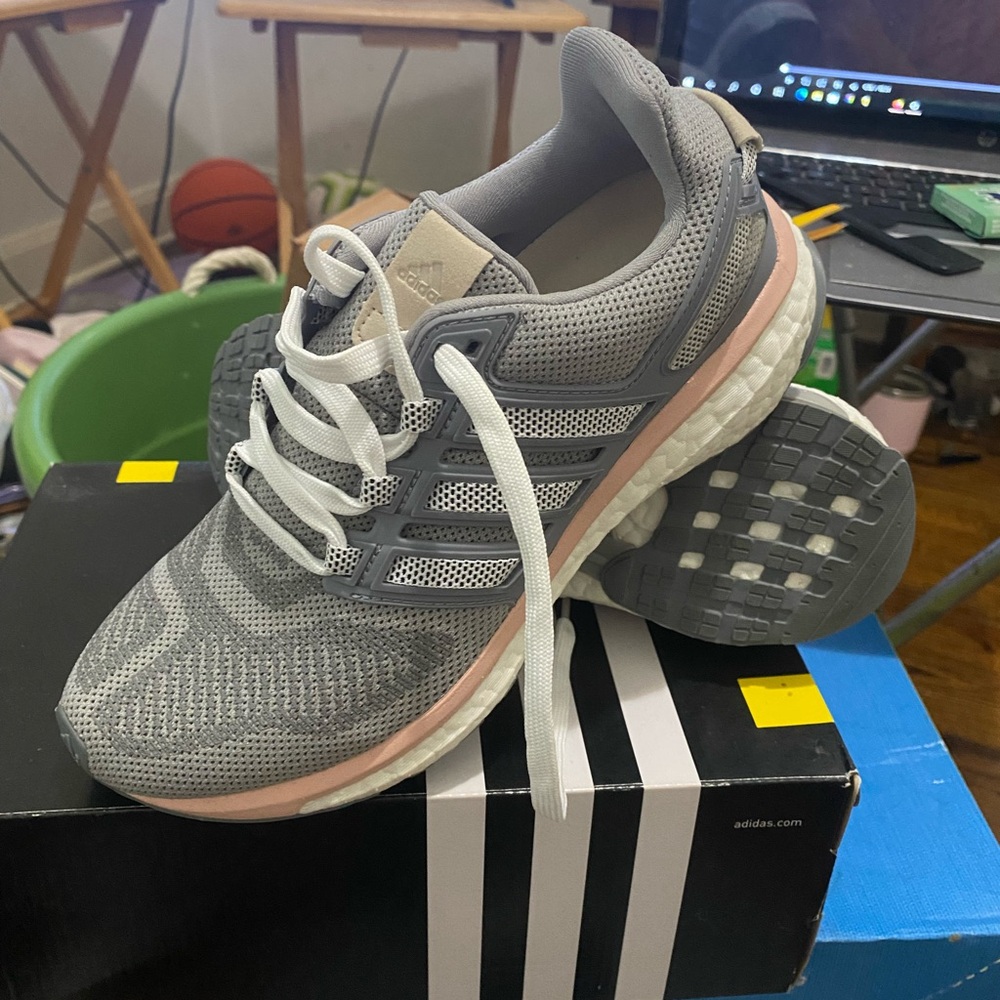 Adidas Energy Boost 3 W Gray and Pink Sneakers